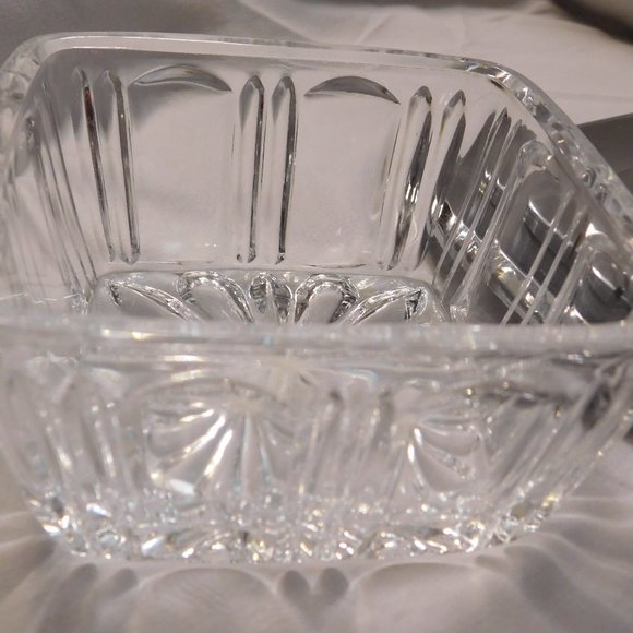 Vintage Demeyere Crystal Glass Sugar Bowl with Lid Belgium - Picture 11 of 14